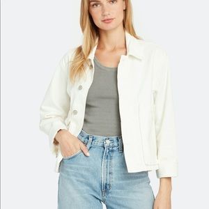 TRAVE white jean jacket. Brand new.